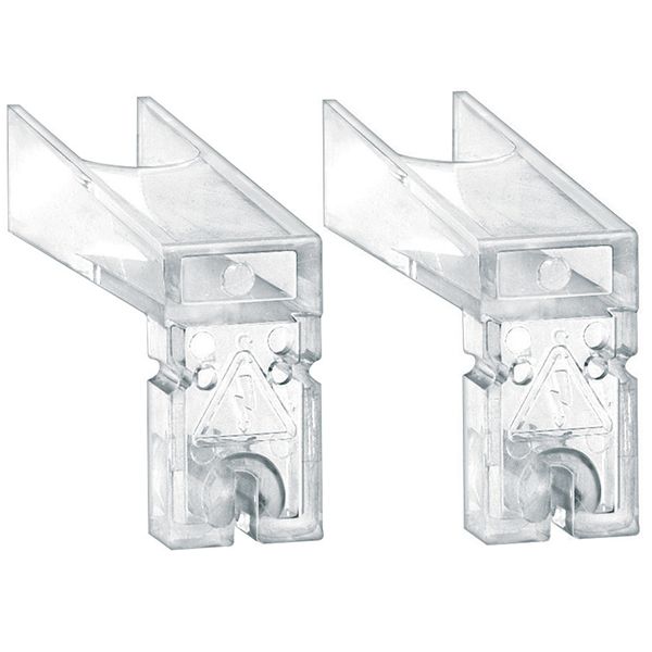 Set of 2 one-pole terminal covers for fourth pole, for GAX42040A, GAX42040C, GAX42040D, GAX41040A, GAX41040C, GAX41063SA, GAX42063SA image 1