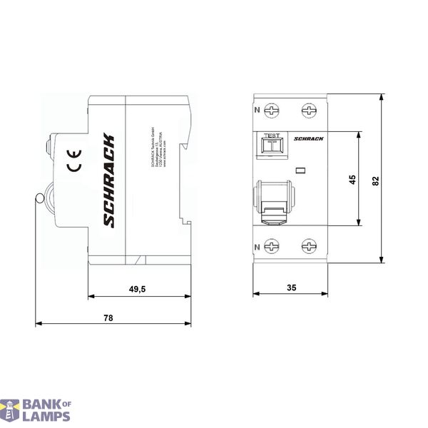 Residual Current Circuit Breaker 10kA, 40A, 2-pole, 30mA, G image 2