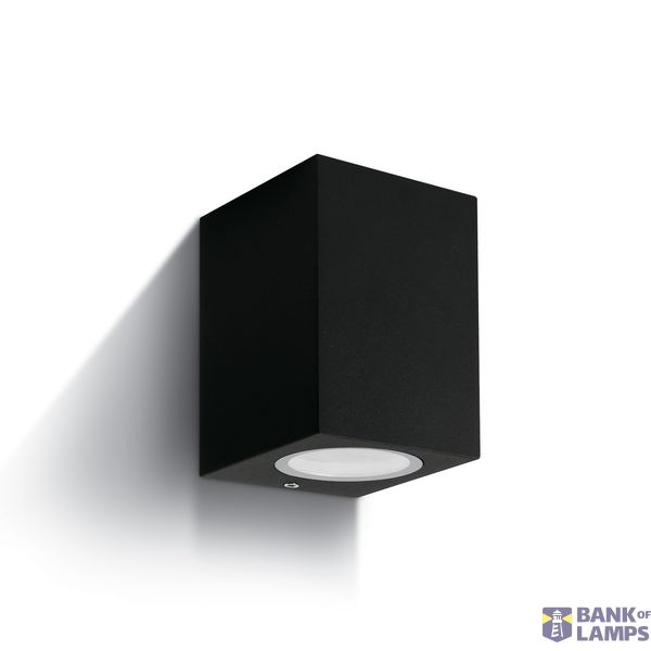 BLACK WALL LIGHT GU10 10W IP65 image 1
