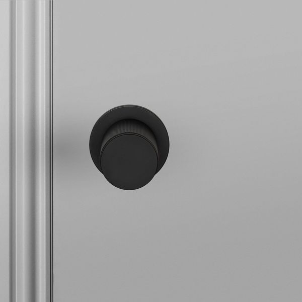 DOOR KNOB / FIXED / SINGLE-SIDED / LINEAR / WELDERS BLACK image 2