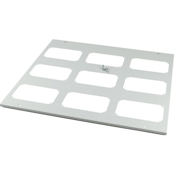 XLST5F858 Bottom-/top plate for F3A flanges, for WxD = 800 x 800mm, IP55, grey image 3