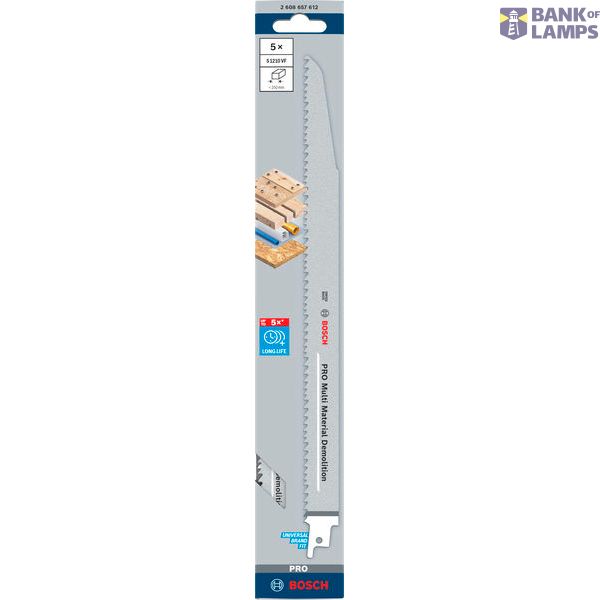 Reciprocating saw blade S 1210 VF Heavy for Wood and Metal 5 pcs. image 2