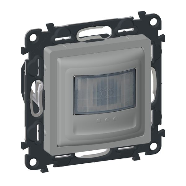 VALENA LIFE 2-wire motion detector without neutral wire + manual switch; Detection range 170°; 100W LED; Color: Aluminum image 1