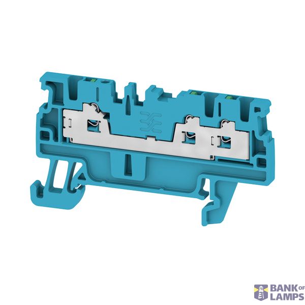 Feed-through terminal block, SNAP IN, blue, 1.5 mm², 17.5 A, 500 V, Nu image 1
