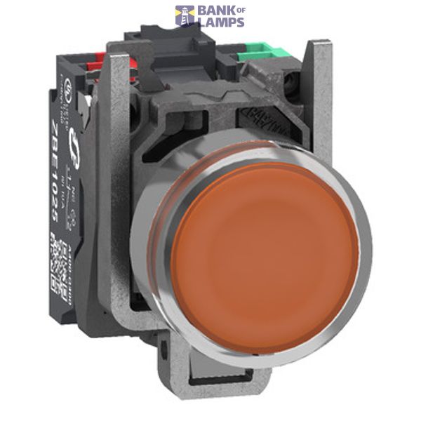 Metal ill PB 24V orange 1NO+1NC Push-in image 1