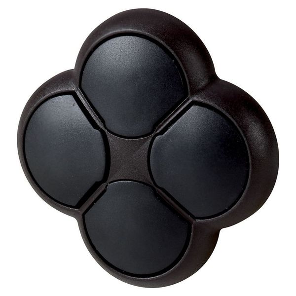 M22S-D4-S Position pushbutton, RMQ-Titan, Actuators non-flush, momentary, 4-fold, opposing pushbuttons not mechanically interlocked, Bezel: black image 3