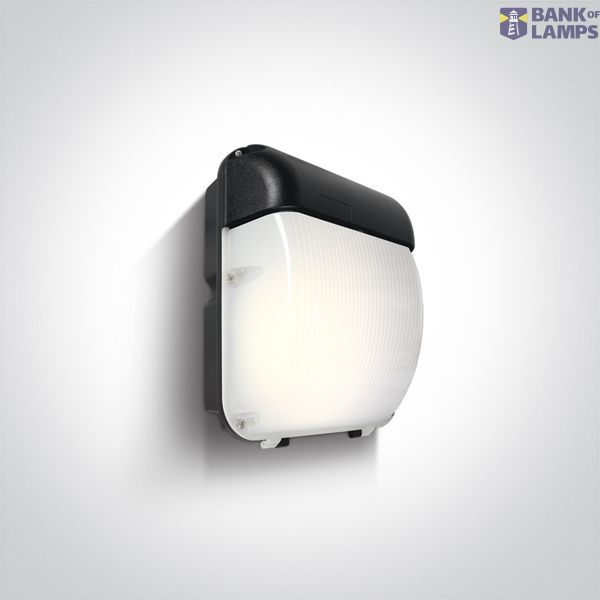 7056A/V WALL LIGHT 50W CCTV IP65 230V BLACK image 1