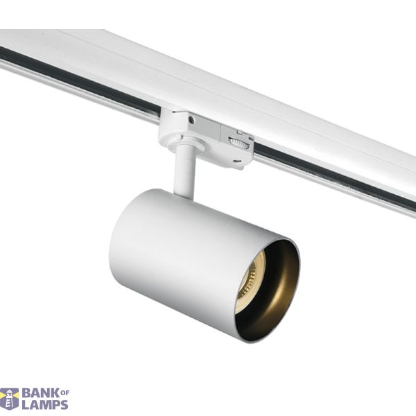 WHITE BLACK REFLECTOR GU10 10W TRACK SPOT DARK LIGHT image 1