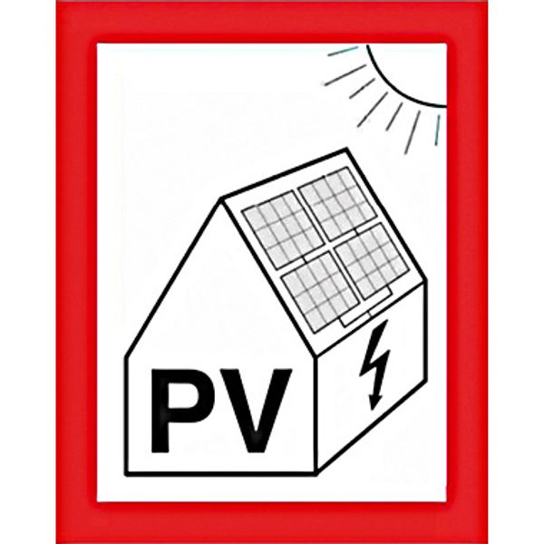 PV information sticker self-adhesive image 1