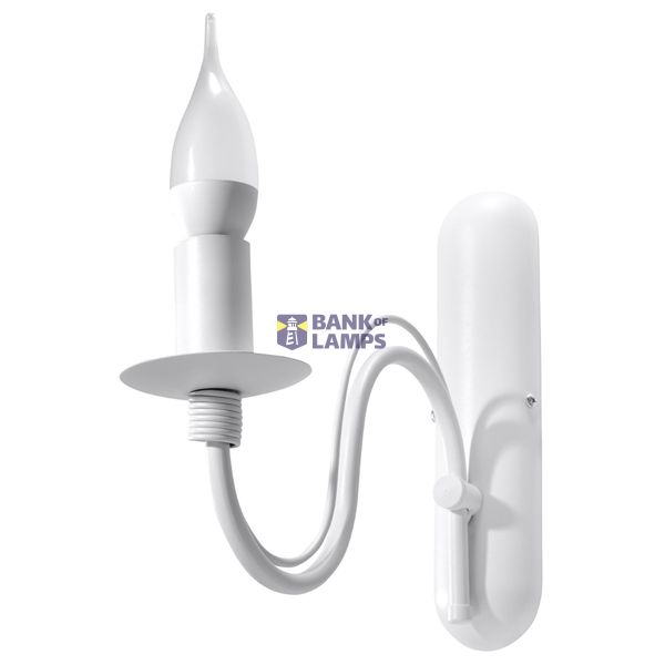 WALL LAMP MINERVA WHITE E14 1X40W IP20 image 2