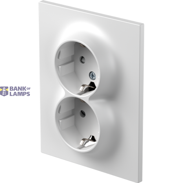 SOCKET SCHUKO DOUBLE 2P+E 16A 250V~ PW F 4417107 image 2