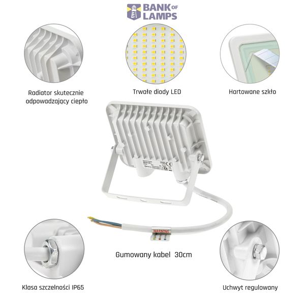 NOCTIS LUX 2 SMD 230V 20W IP65 CW white image 13