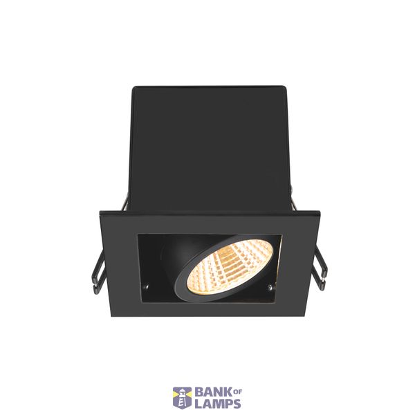 KADUX, recessed ceiling light, single, 3000K, 38°, IP 20, square, black image 1