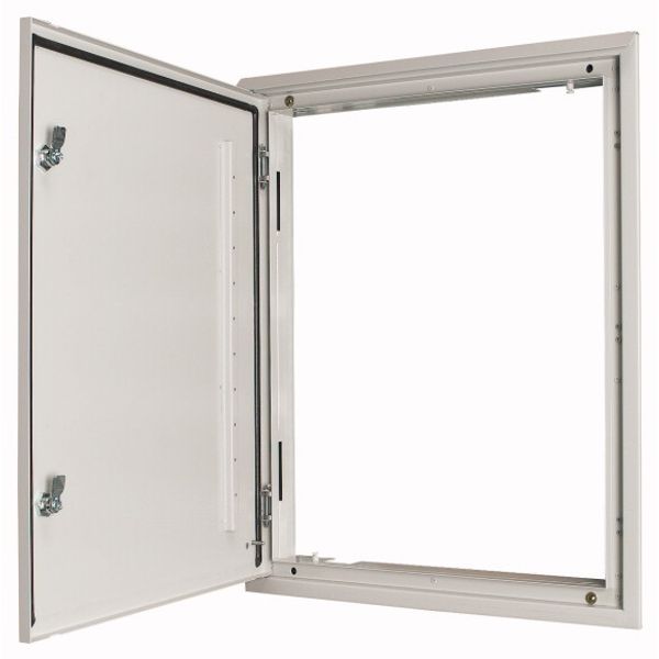 BPA-U-3S-800/17 3-component flush-mounting door frame with door, open air, double-bit lock, IP43, HxW=1760x800mm image 1