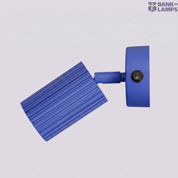 Wall lamp KARBON ultramarine with a switch image 9