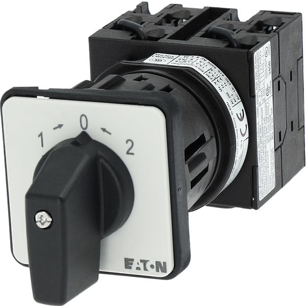 T0-3-8228/EZ Reversing switches, T0, 20 A, centre mounting, 3 contact unit(s), Contacts: 5, 45 °, momentary, With 0 (Off) position, with spring-return from both di image 15