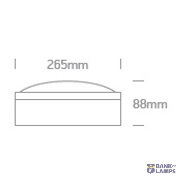 WHITE IP54 E27 12W image 2