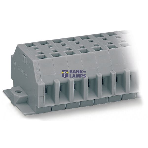2-conductor terminal strip without push-buttons with snap-in mounting image 2