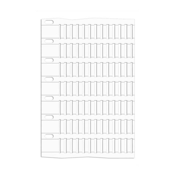 Flexible tag for sleeves 15 x 4mm, PVC, white.color, SmartRoll-Plus image 1