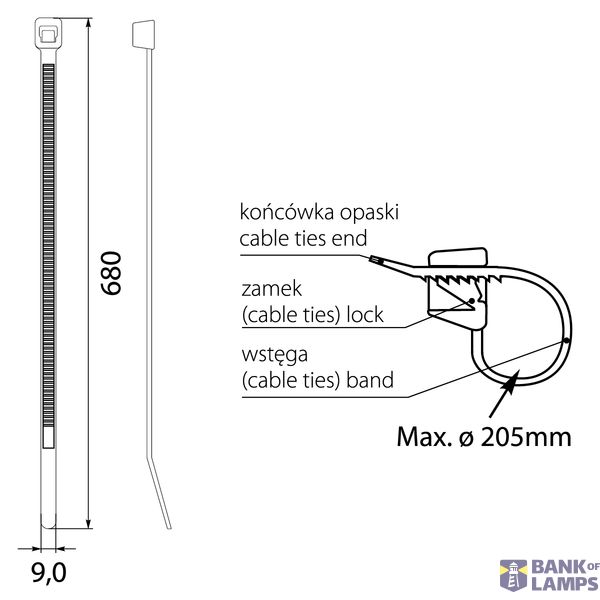 Black headband OZC 90-680 UV image 2