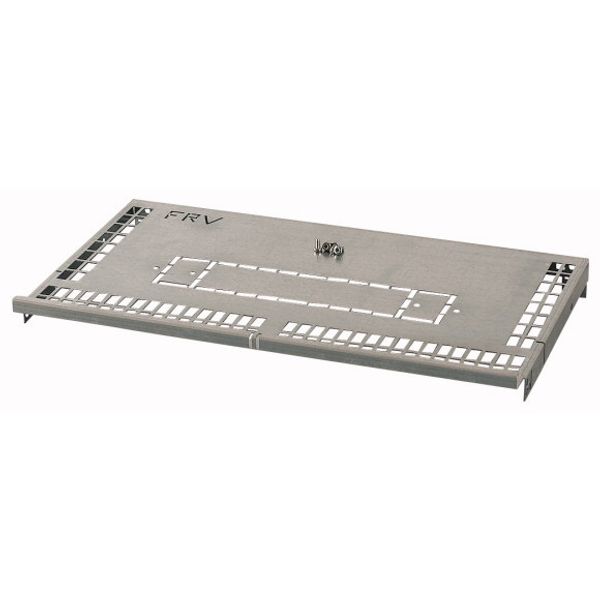 XPN4F-DV-MCB06 Partition, NZM4 component mounting area/cable connection area, fixed mounting with rotary handle and mechanical interlock, main busbar back, W=600mm image 1