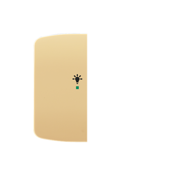 Rocker, 2gang left, with “Light” icon image 1