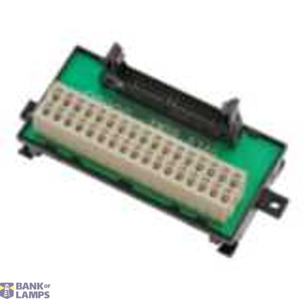 DIN-rail mounting terminal block, MIL40 socket, push-in clamp, 32x IN XW2R0024F image 1