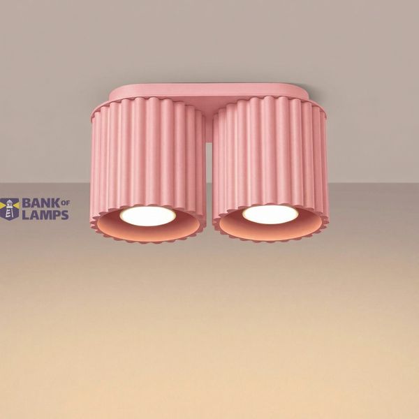 Ceiling lamp AURA 2 pink GU10 image 2