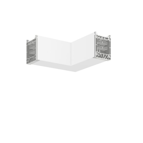 Form connector L 185 B 185 H 76 colour: white 220 - 240 V image 2