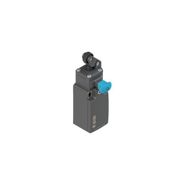 Position switch with one-way roller and reset device image 1