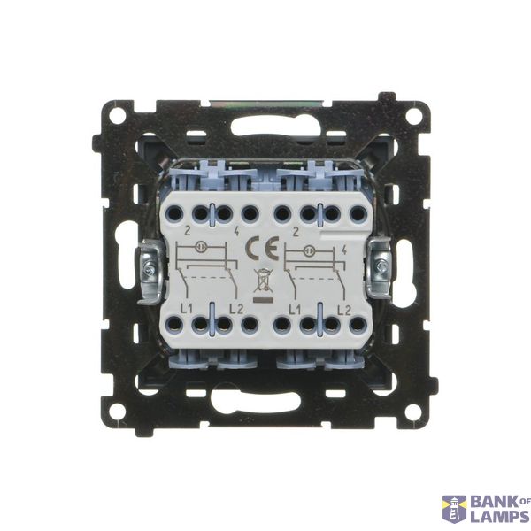 Single frame, Simon 24, IP20/IP44, antibacterial white image 1