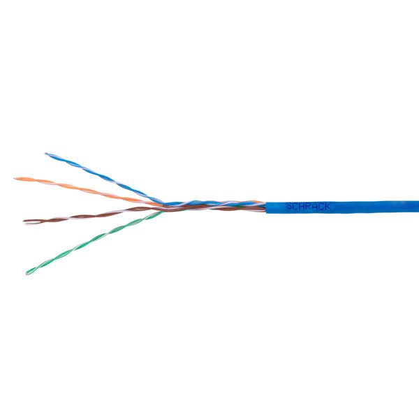 U/UTP Cable Cat.5e, 4x2xAWG24/1, PVC, Eca, blue, Box 305m (The price is shown without markup on metals. Request a quote for accurate information) image 1