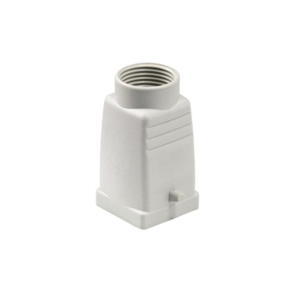 HDC enclosures, Size: 1, Protection degree: IP65, in plugged condition, Cable entry from top, Plug housing, Side-locking clamp on lower side, Standard, Size of cable entries: PG 11 image 2