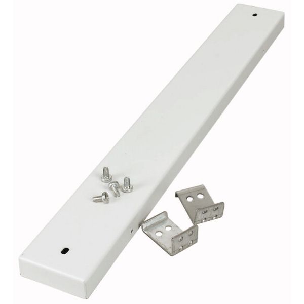 XMW0306E-C Front plate, IP55, empty, H=75mm, grey image 1