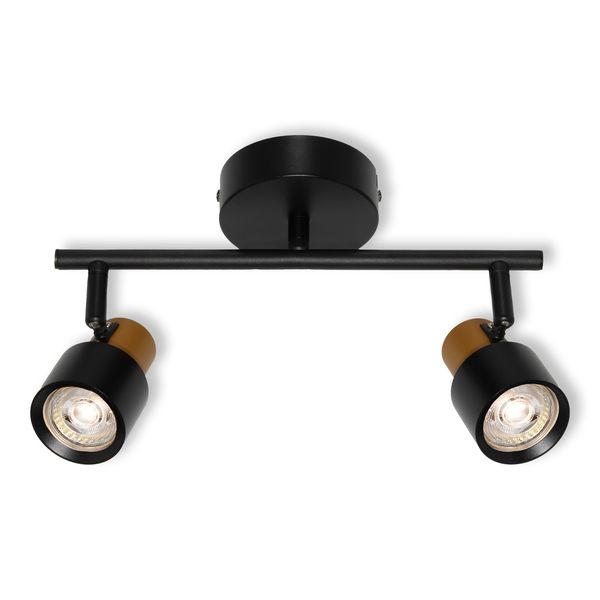 LED SPOT SECTORAL 2XGU10 GD/BK OSRAM image 1