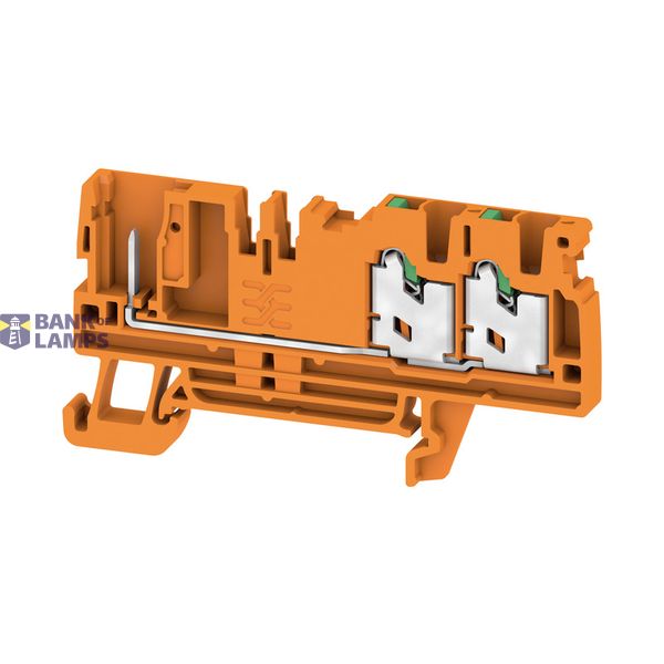Pluggable terminal, SNAP IN, orange, 2.5 mm², 24 A, Number of connecti image 1