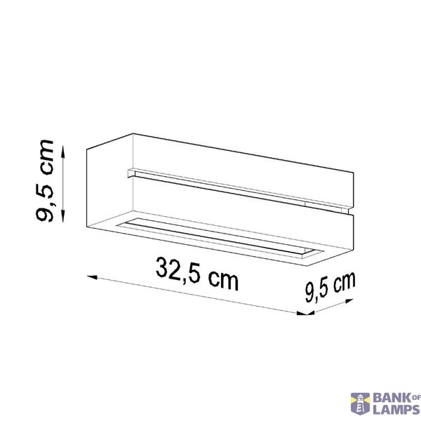 CERAMIC WALL LAMP VEGA LINE E27 1X60W IP20 image 3