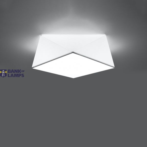 CEILING LAMP HEXA 35 WHITE E27 2X60W IP20 image 3