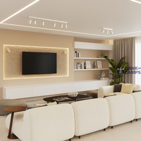 CEILING LAMP RING 4L BEIGE 4XGU10 image 5