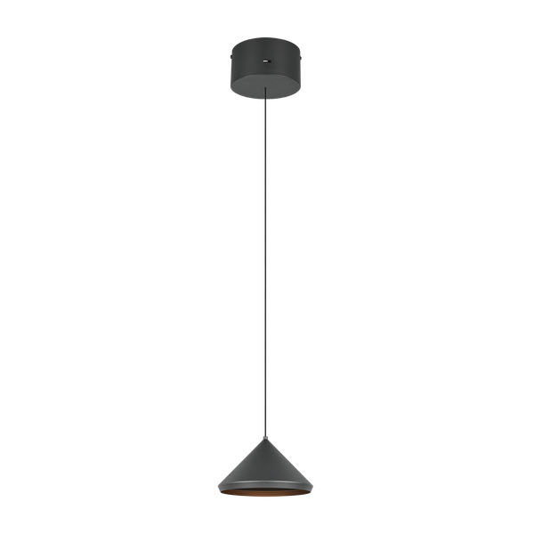Laguna LED pendant 1-pc 18 cm matt black image 1