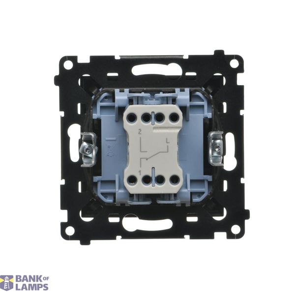 Double aerial socket type "F", (module), Simon 24, IP20/IP44, graphite mat image 1