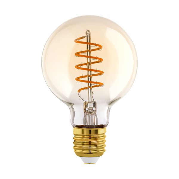LM-E27-LED GLOBE G80 GLAS AMBER 4W/270Lm 2200K image 1