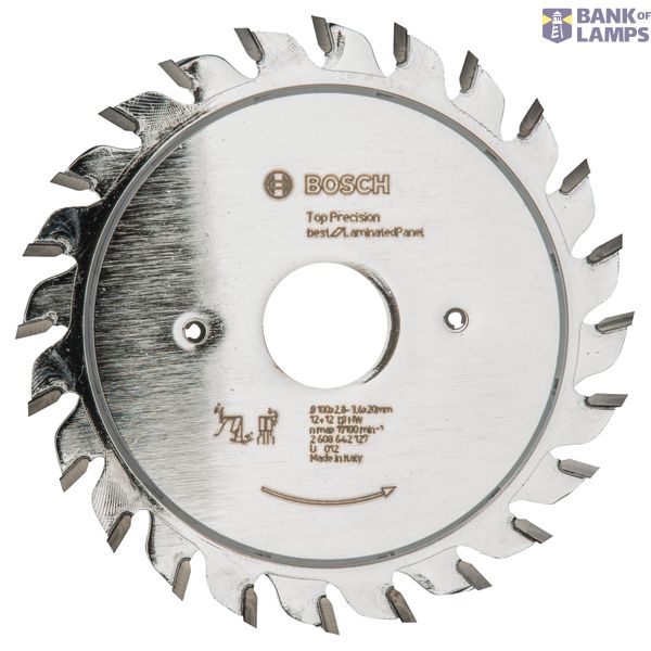 Scoring blade Top Precision Laminated Panel 100 x 20 x 2,8-3,6 mm, 12+12 image 1