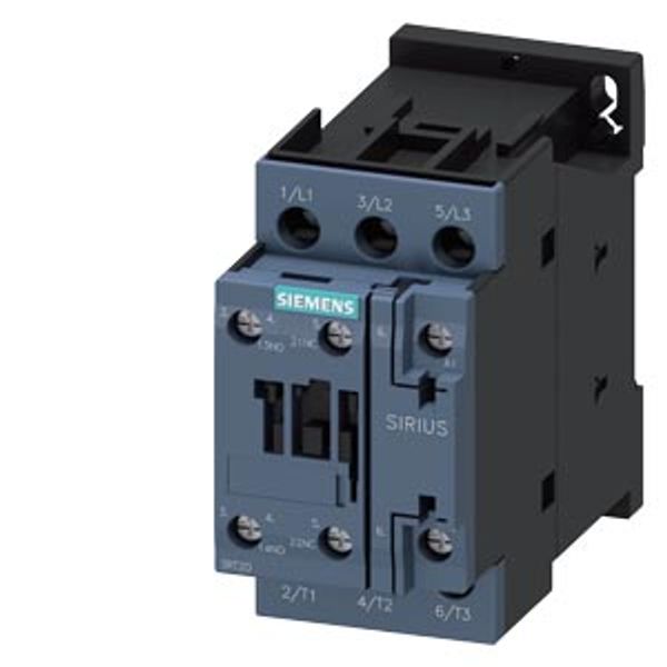 power contactor, AC-3e/AC-3, 9 A, 4 kW / 400 V, 3-pole, 208 V AC, 50/60 image 2