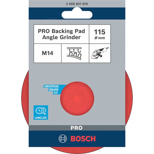 PRO Backing Pad for Small Angle Grinders, M14, Hook-and-Loop image 1
