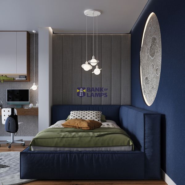 Pendant lamp HYPERION 1 white image 11