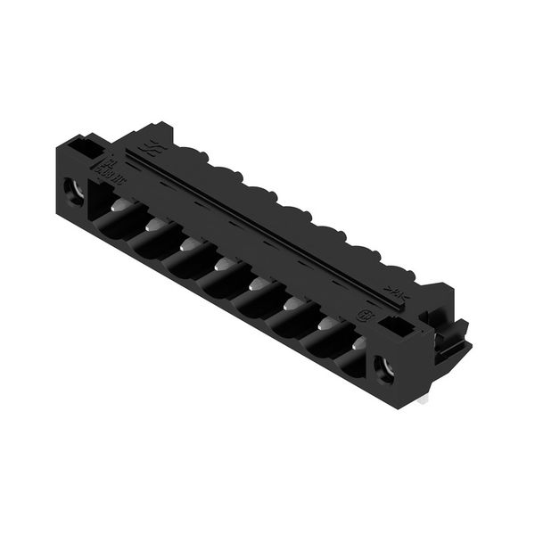 PCB plug-in connector, male header, Solder flange, THT solder connection, 5.08 mm, Number of poles: 8, 90°, Solder pin length (l): 3.2 mm, tinned, black, Box image 2