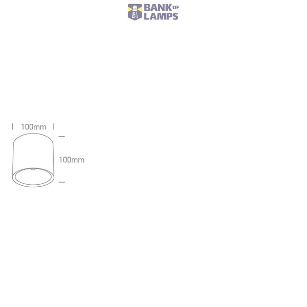 BLACK 18W WW IP65 230V DARK LIGHT image 2