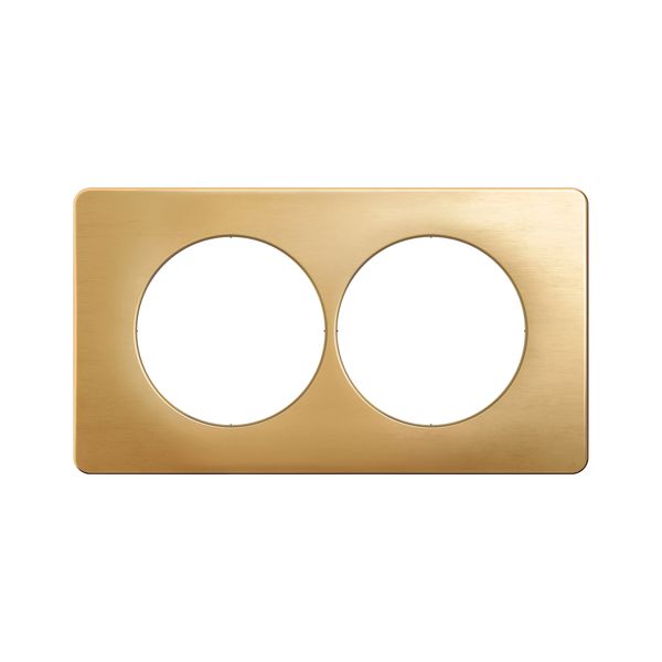 PLATE 2G 57MM SATIN BRASS image 4