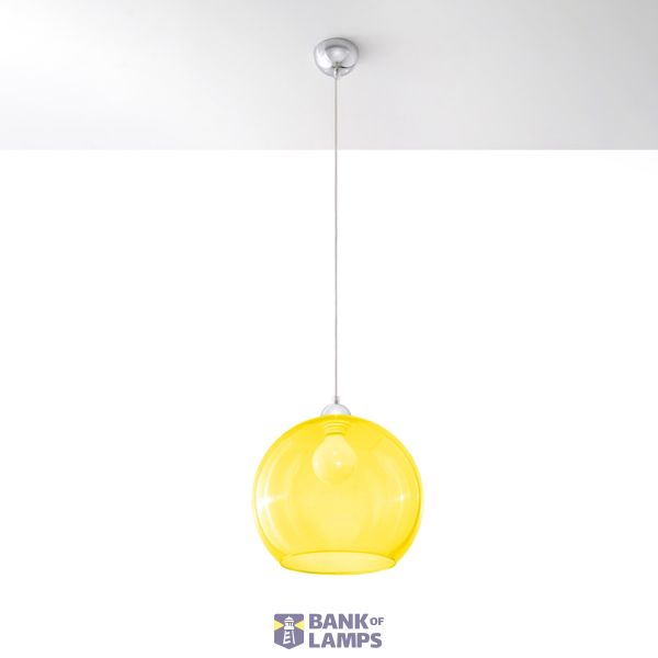 HANGING LAMP BALL YELLOW E27 1X60W IP20 image 9